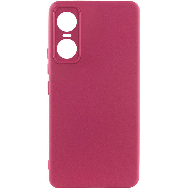 Чохол Silicone Cover Lakshmi Full Camera для Tecno Pop 6 Pro Marsala, фото 1