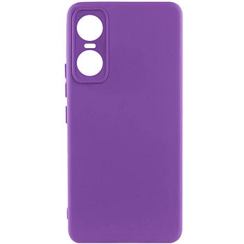 Чохол Silicone Cover Lakshmi Full Camera для Tecno Pop 6 Pro Purple
