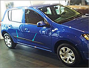Молдинги на двері для Renault Dacia Sandero II 2012-2017, FL. 2017-2021