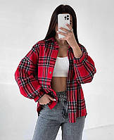 Сорочка жіноча в карту на ґудзиках 42-44 46-48