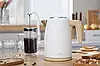 Електрочайник Ardesto EKL-F420WWD (2200 Вт, 1.7 л., метал, мат, Strix, білий), фото 6
