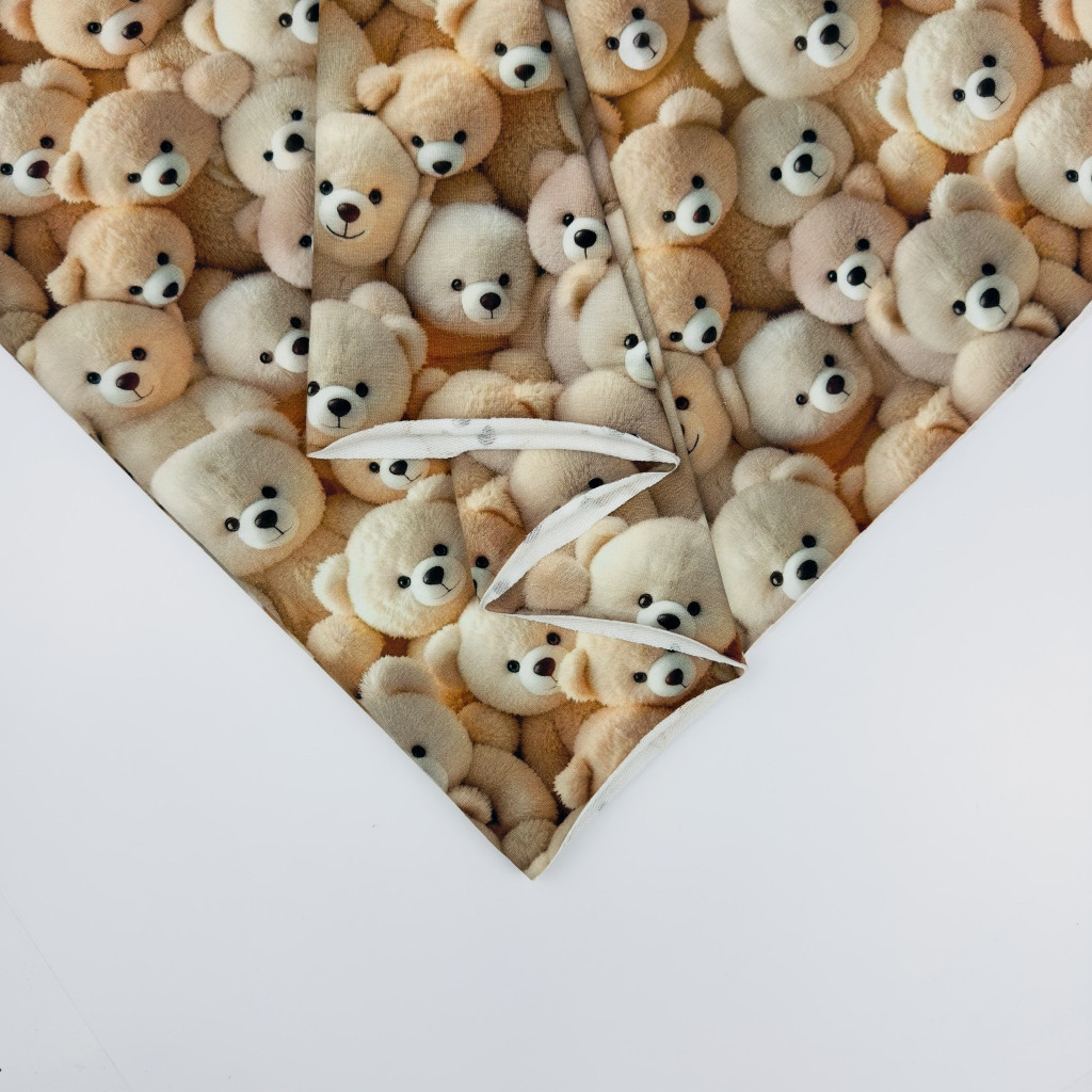 Футер двунитка "Обійми Ведмедиків" - 180см. (діджитал) ШИРИНА 174см, фото 1