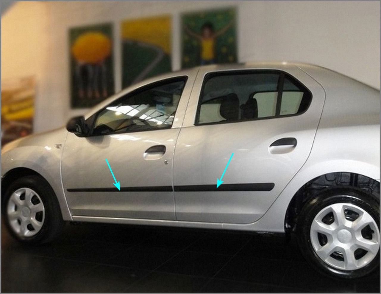 Молдинги на двері для Renault Dacia Logan II 4DR 2012-2024, фото 1