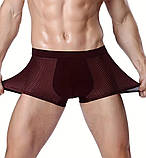 Набір чоловічих трусів ХL 4 шт боксерів, труси боксери з повітропроникного матеріалу розмір 48-50, фото 2