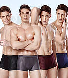 Набір чоловічих трусів ХL 4 шт боксерів, труси боксери з повітропроникного матеріалу розмір 48-50, фото 3