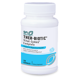 Ther-Biotic® Vital-Zymes™ Complete Мультиферментна формула для комплексної підтримки травлення, 120 капсул, строк 03/27