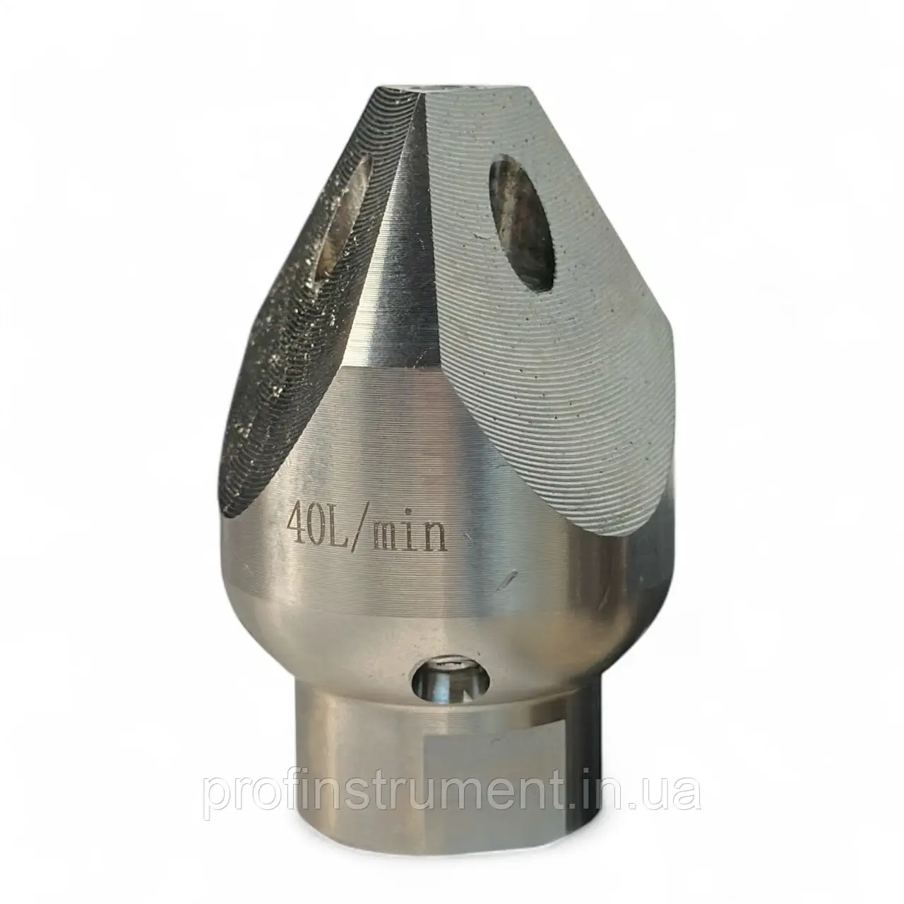 Пробивне трикутне QP-3404 (40л/хв 200бар) сопло для промивання каналізаційних труб, фото 1