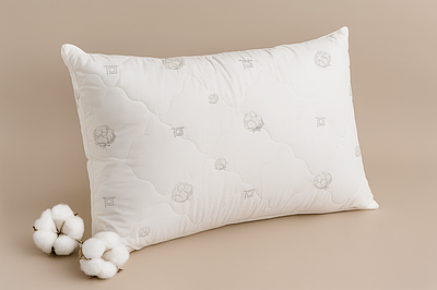 Подушка бавовна зі зйомним чохлом Nature Cotton