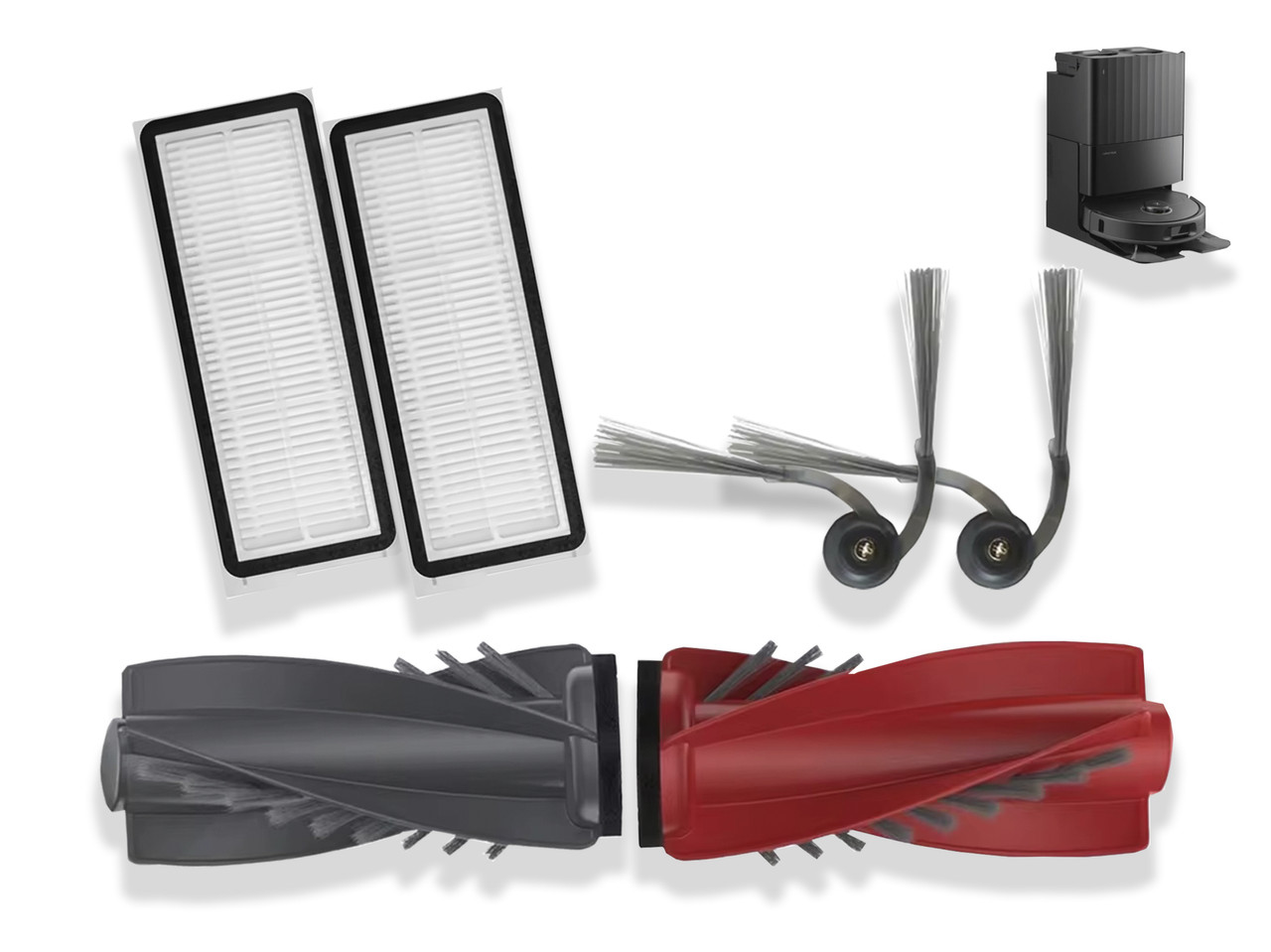 Комплект змінних аксесуарів для пилососа Roborock Qrevo 5AE, Curv, CurvC, Curv S5X, 5A1, 5XC, Edge, EdgeC, Edge S5A, 5V1-, фото 1
