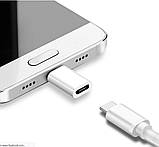Перехідник-адаптер роз'єм для зарадки телефона Samsung навушників з USB Type C на micro USB OTG конвертер, фото 3