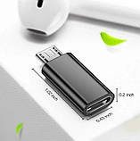 Перехідник-адаптер роз'єм для зарадки телефона Samsung навушників з USB Type C на micro USB OTG конвертер, фото 8