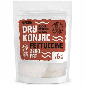 Локшина фетучіні Shirataki Konjac суха (без води) 150 г - Diet-Food