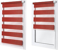 Роллеты День Ночь Жалюзи Рулонная штора День-Ночь Терракотовая