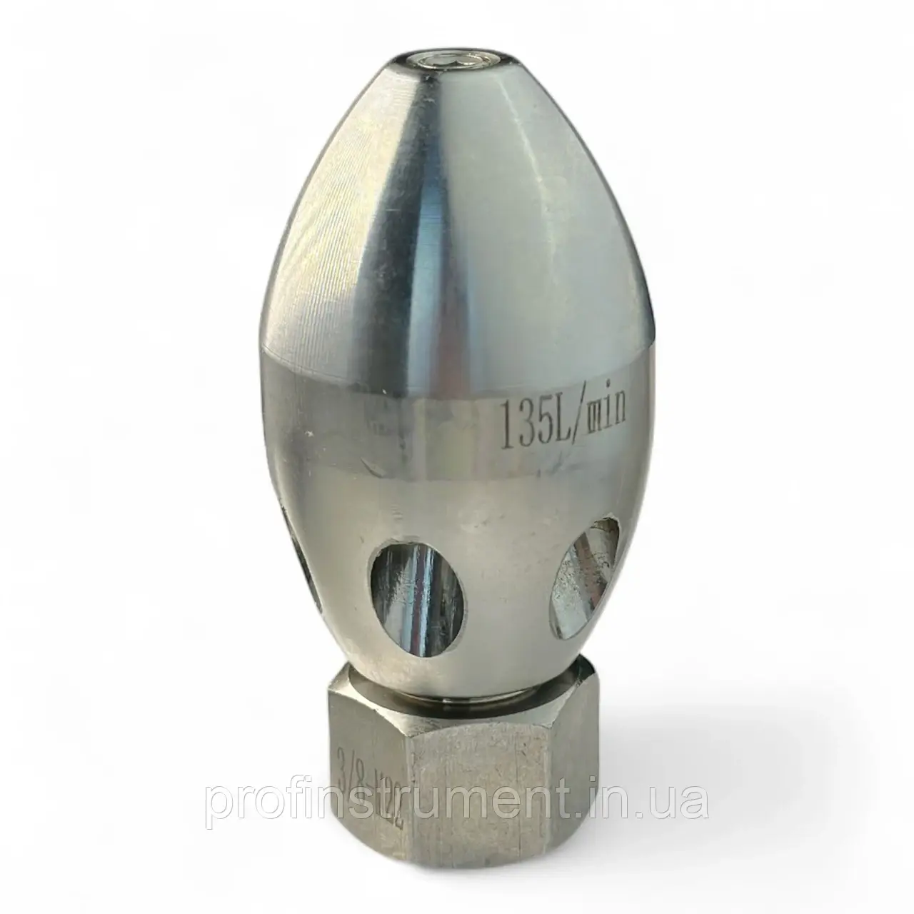 Пробивна шароподібна QP-3468 (135 л/хв 200bar) Каналопромивна насадка (форсунка), фото 1