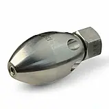 Пробивна шароподібна QP-3468 (135 л/хв 200bar) Каналопромивна насадка (форсунка), фото 2