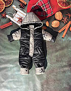 Зимовий дитячий теплий комбінезон 104-110 110-116 розмір з капюшоном