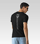 Футболка унісекс Stedman з принтом ЧЕРЕП З ВИШИВКОЮ XS чора, фото 4