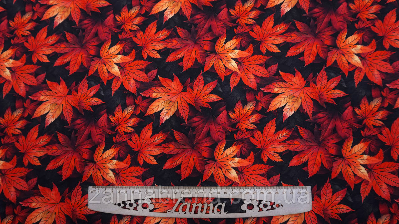 Футер Двонитка колір червоно-помаранчевий "Листопад" (Туреччина), фото 1