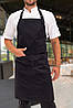 Фартух поварський офіціантський з нагрудником водовідштовхувальний Остін чоний, фото 3