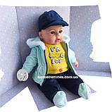 Пупс м'яконабивний Лялька "Мій малюк" пупс говорить українською мовою Зріст 44 см, фото 3