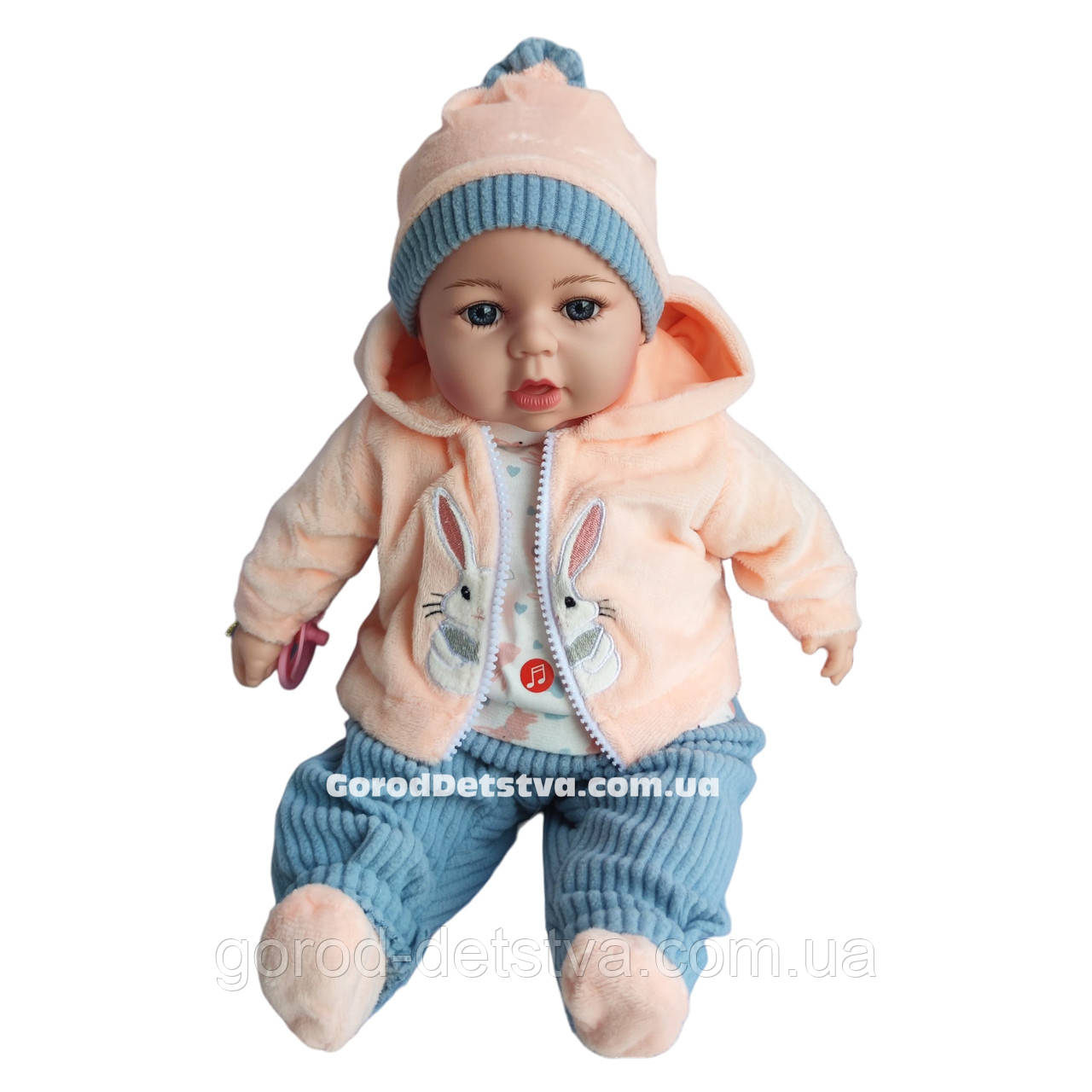 Пупс м'яконабивний Лялька "Мій малюк" пупс говорить українською мовою Зріст 44 см, фото 1