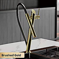 Змішувач для кухні FUTURA Nils Brushed Gold Матове золото