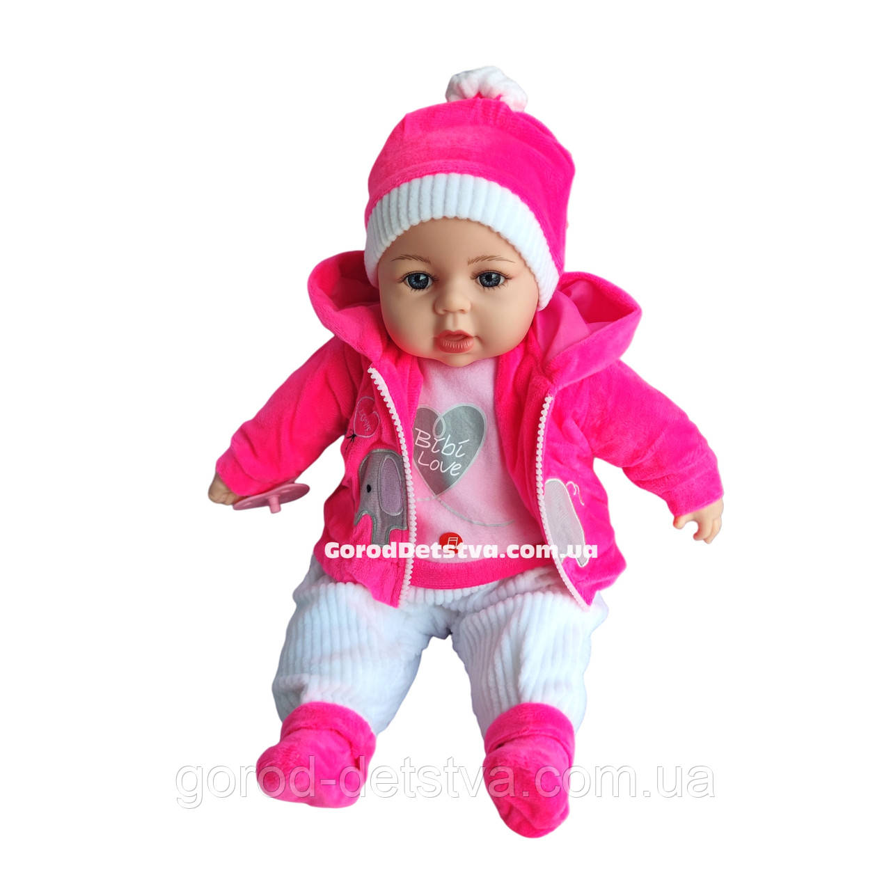 Пупс м'яконабивний Лялька "Мій малюк" пупс говорить українською мовою Зріст 44 см, фото 1