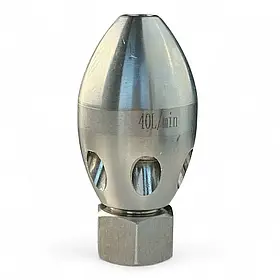 Форсунка пробивна для каналізації QP-3464 (40 л/хв, 3/8″-M22) Насадка для очищення труб