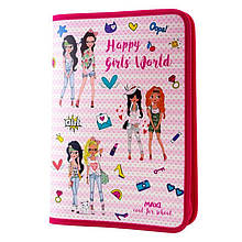 Папка А4 на блискавці / Happy girls world