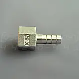 Штуцер шланговий нержавіючий DN10 (3/8") внутрішня різьба, н/ж сталь AISI304, ялинка 10мм, BSPP, Class 150, фото 3