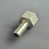 Штуцер шланговий нержавіючий DN10 (3/8") внутрішня різьба, н/ж сталь AISI304, ялинка 10мм, BSPP, Class 150, фото 6
