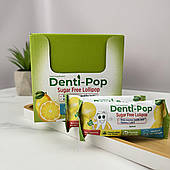 Льодяник Denti Pop без цукру з ксилітом (лимон) 40 шт