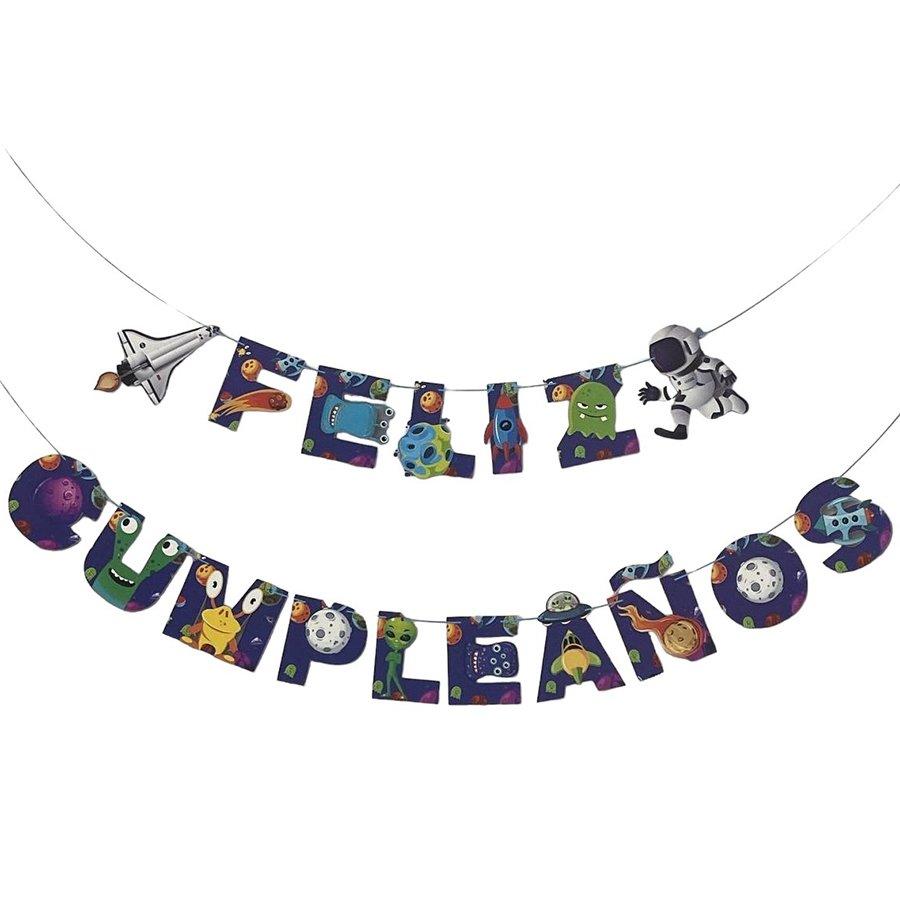 Гірлянда ЗДН Feliz cumpleanos Космос