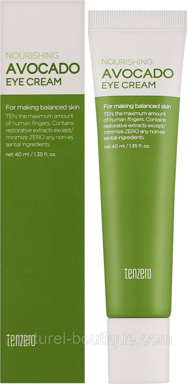 Крем Tenzero для шкіри навколо очей Nourishing Avocado з авокадо поживний 40 мл, фото 1