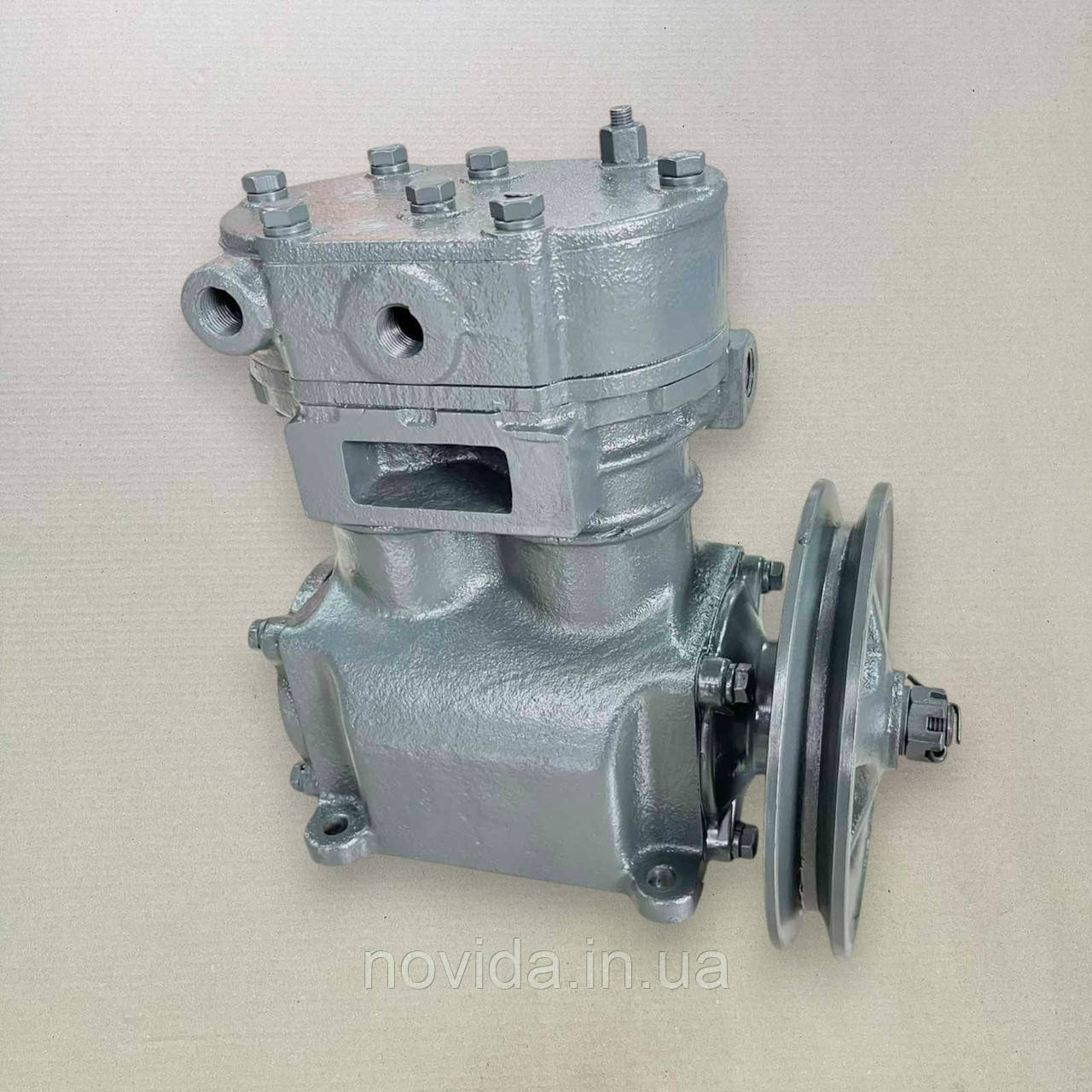 Компресор МАЗ КРАЗ 2-циліндровий підвищ. Вироб. (зі шківом) (пр-во Україна) 5336-3509012-10, фото 1