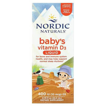 Nordic Naturals Baby's Vitamin D3 400 IU 22,5 мл