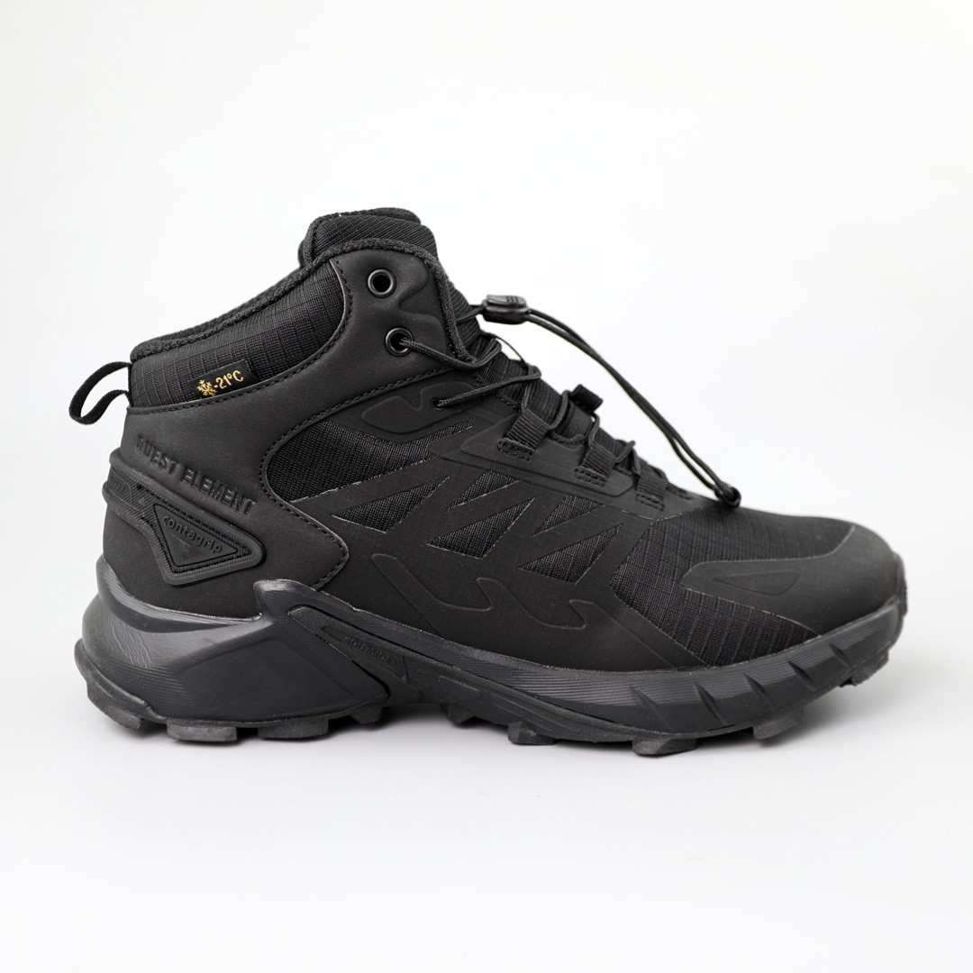 Черевики чоловічі вологостійкі утеплені 590364 Чорні, фото 1