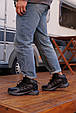 Черевики чоловічі вологостійкі утеплені 590366 Сірі чорні, фото 10