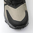 Кросівки чоловічі вологостійкі утеплені 590367 Хакі чорні, фото 4