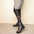 Черевики шкіряні з хутром 587050 Чорні, фото 2