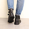 Черевики шкіряні з хутром 587553 Чорні, фото 8