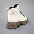 Черевики жіночі шкіра байка 592915 Молочні, фото 6