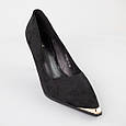 Туфлі човники жіночі 592661 Чорні, фото 2