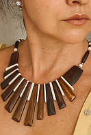 Кольє з кістки стиль бохо