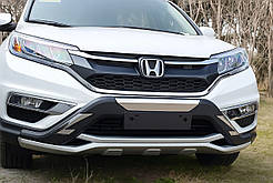 Передня та задня накладки 2015-2016 (2 шт) для Honda CRV рр