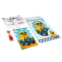 Набір з алмазною мозаїкою (вибірковою) "Машина-акула" 15x20см [tsi274725-TSI], фото 2