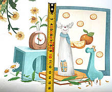 Вінілові наклейки Польові квіти собачка оленяк (лист 60 х 90 см) Б470-1 SR-AB, фото 4