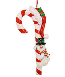 Ялинкова підвіска Сніговик на льодянику 17.5 см