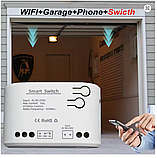 Wi-Fi RF реле Tuya Smart Life сухий контакт, реле для воріт Tuya з радіомодулем 7-32 В, фото 3