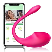 Смарт вибратор для семейных пар, Вибро яйцо силиконовое для ножки с отростком для клитора, Стимулятор Вагинальный